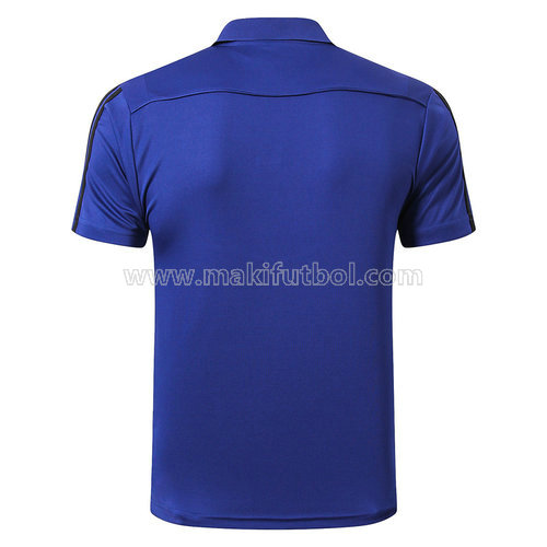 camiseta manchester united polo 2019-2020 azul
